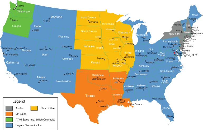 Regional Manufacturer Representatives